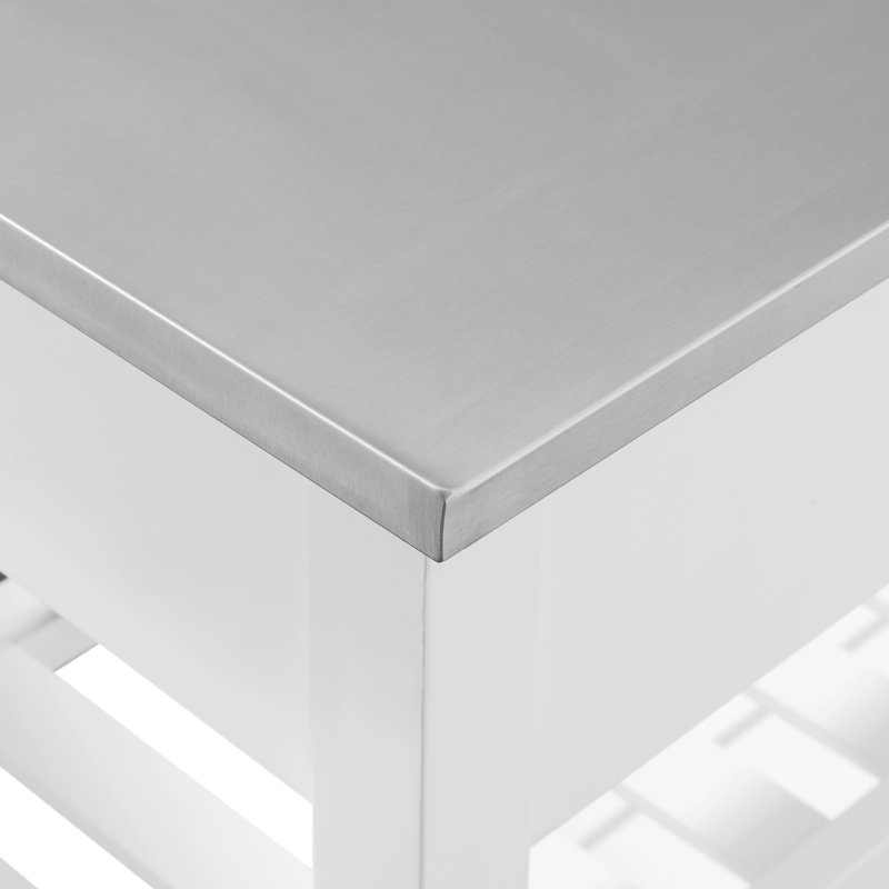 Mercury Row® Ansell Metal Kitchen Island & Reviews Wayfair